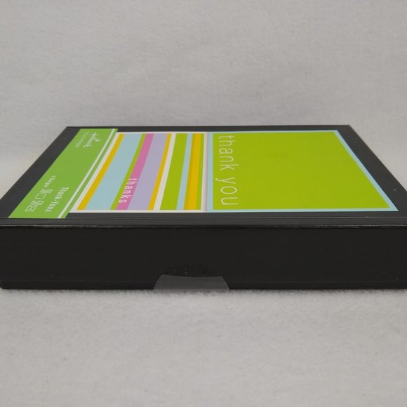 Hallmark Stationery Thank You Cards 2 Designs 50 Count with Envelopes Green NEW - Picture 4 of 6